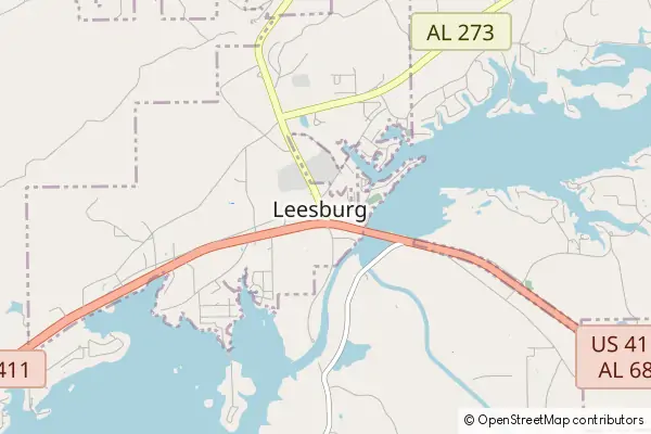 Karte Leesburg