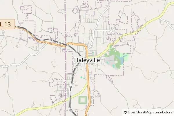 Karte Haleyville