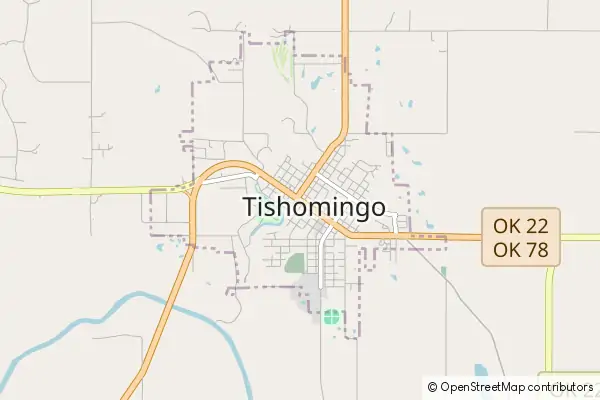 Karte Tishomingo