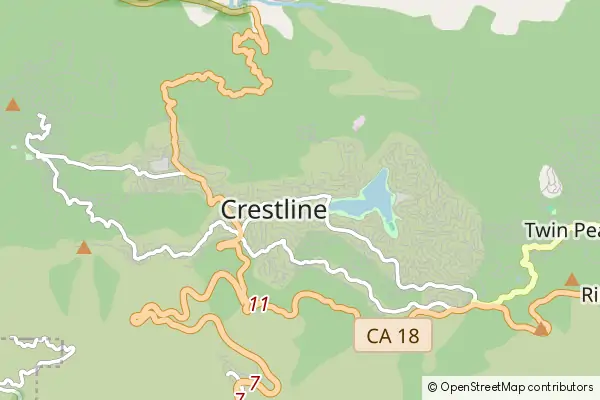 Karte Crestline