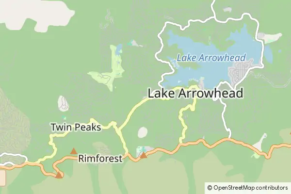 Karte Lake Arrowhead