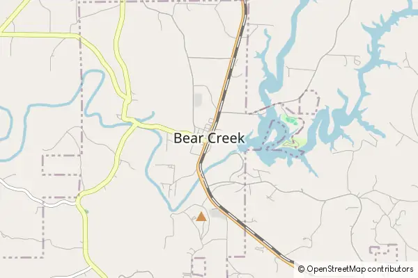 Karte Bear Creek