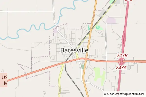 Karte Batesville