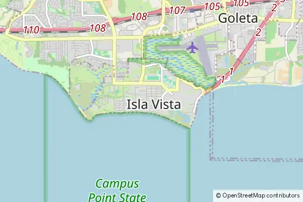 Karte Isla Vista