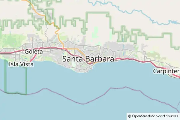 Karte Santa Barbara