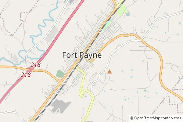 Karte Fort Payne