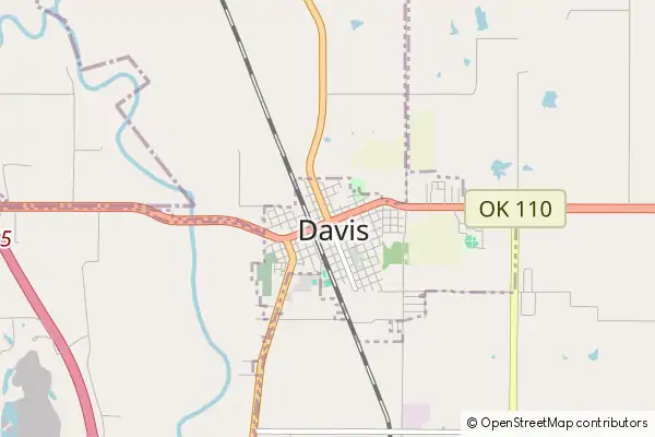 Karte Davis (Oklahoma)