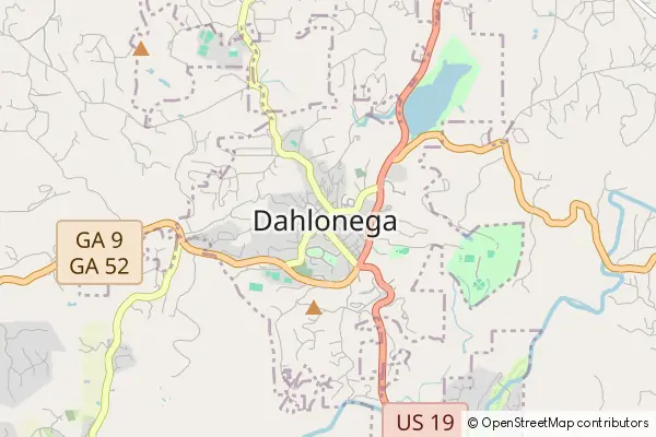 Karte Dahlonega