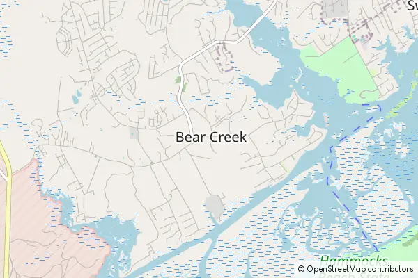 Karte Bear Creek