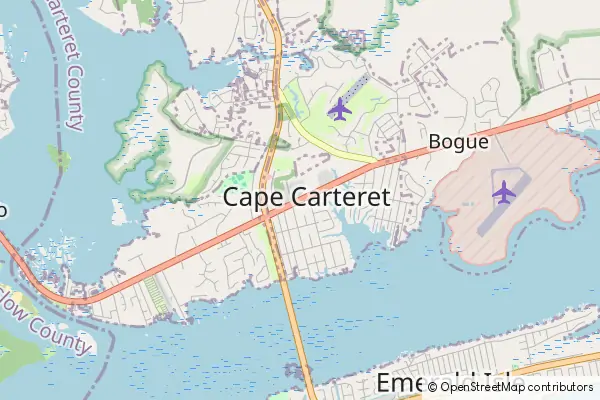 Karte Cape Carteret