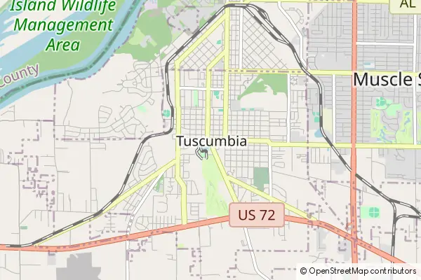 Karte Tuscumbia