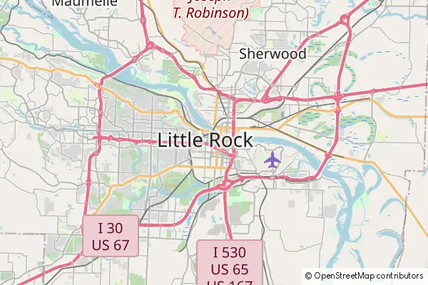 Karte Little Rock