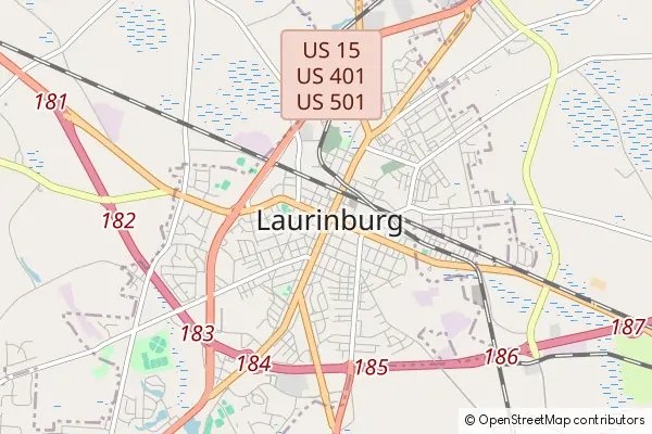 Karte Laurinburg