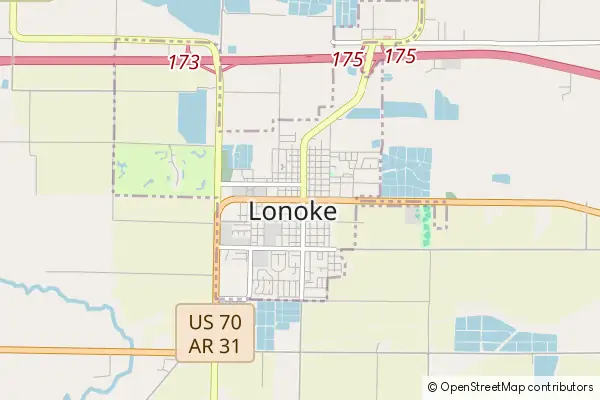 Karte Lonoke