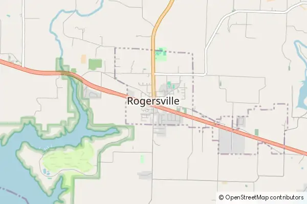 Karte Rogersville