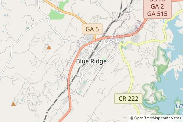 Karte Blue Ridge