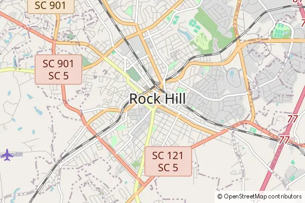 Karte Rock Hill