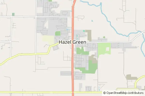 Karte Hazel Green