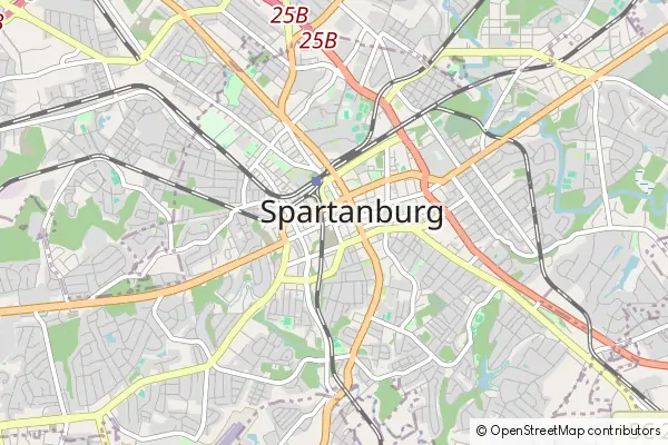 Karte Spartanburg