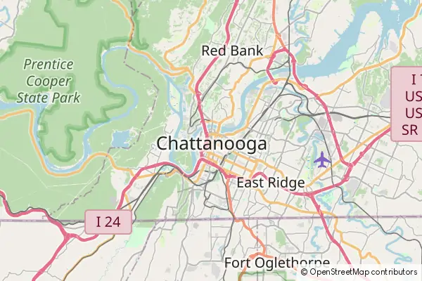 Karte Chattanooga