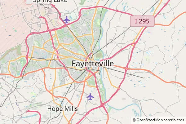 Karte Fayetteville