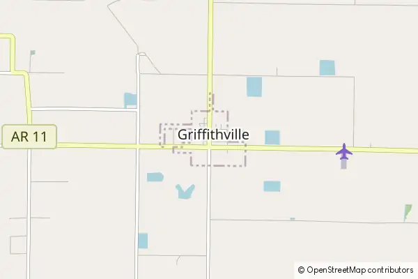 Karte Griffithville