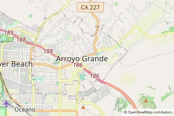 Karte Arroyo Grande