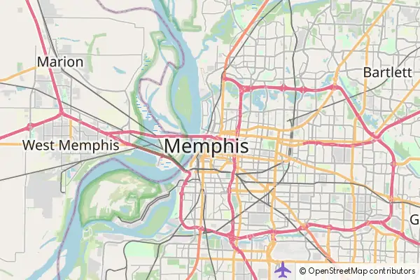 Karte Memphis