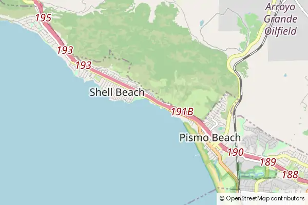 Karte Pismo Beach