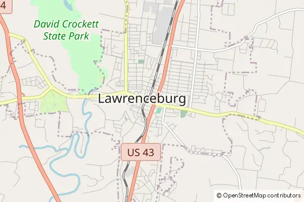 Karte Lawrenceburg