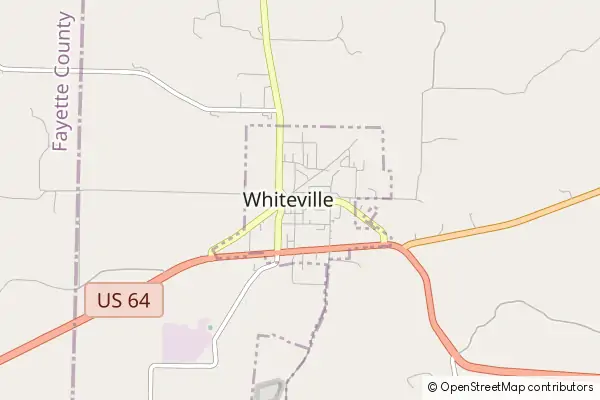 Karte Whiteville