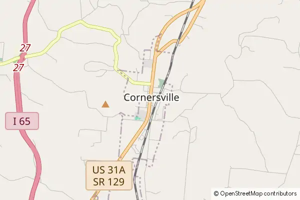 Karte Cornersville