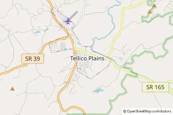 Karte Tellico Plains