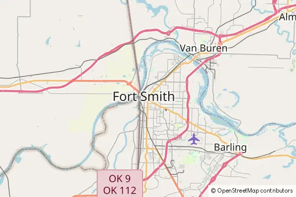 Karte Fort Smith