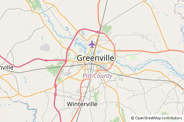 Karte Greenville