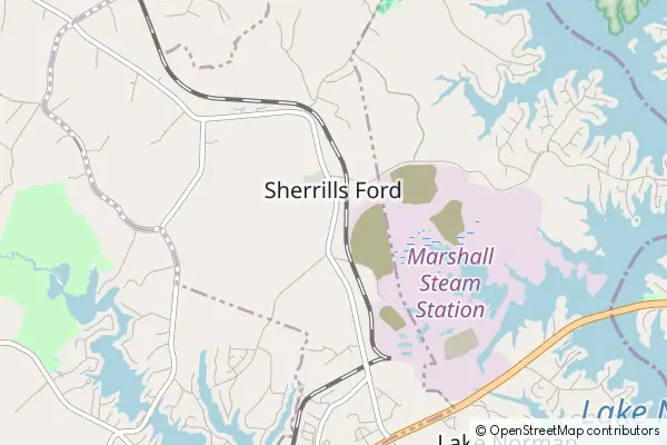 Karte Sherrills Ford