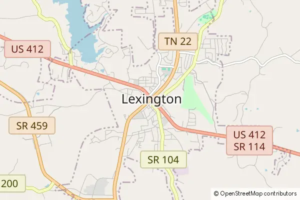 Karte Lexington