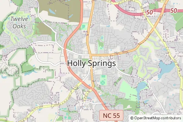 Karte Holly Springs