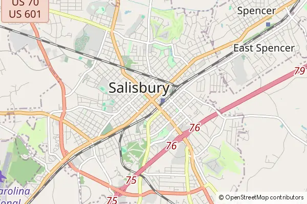 Karte Salisbury