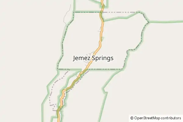 Karte Jemez Springs