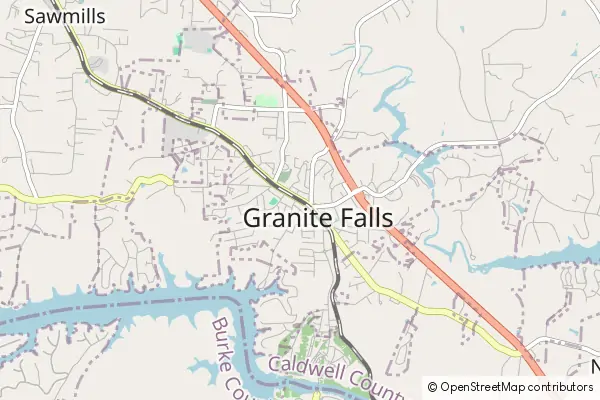 Karte Granite Falls