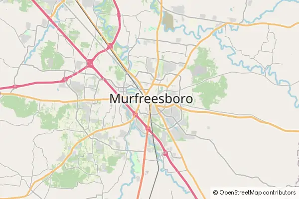 Karte Murfreesboro