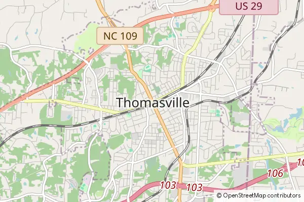 Karte Thomasville