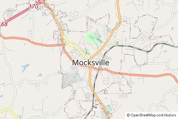 Karte Mocksville