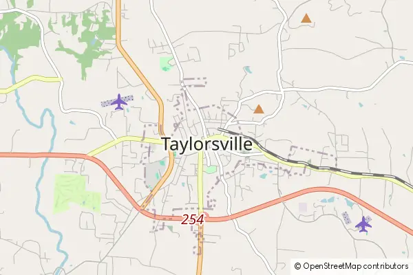 Karte Taylorsville