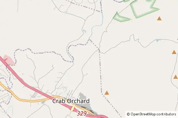 Karte Crab Orchard