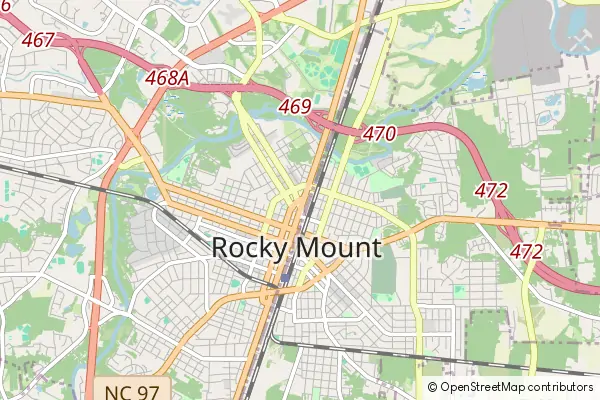 Karte Rocky Mount