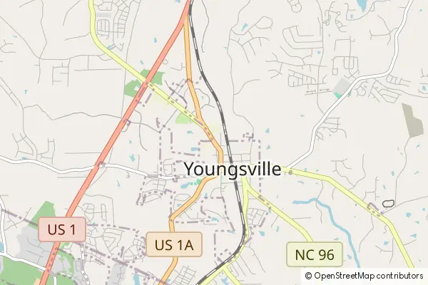 Karte Youngsville