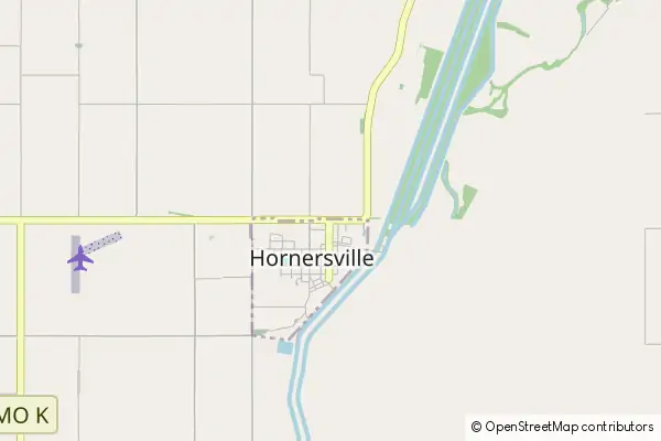 Karte Hornersville