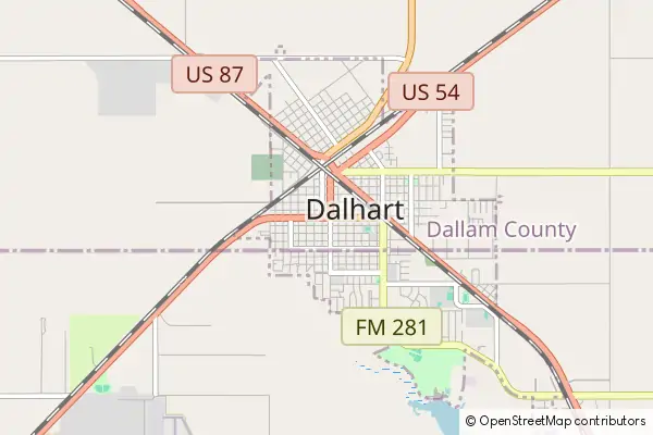 Karte Dalhart